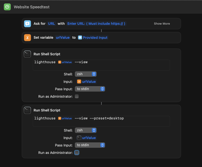 Screenshot of a macOS shortcut