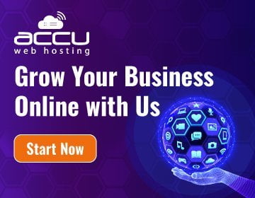 Banner ad for Accu Web Hosting