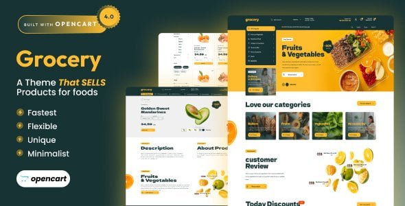 Grocery - Opencart 4 eCommerce Theme