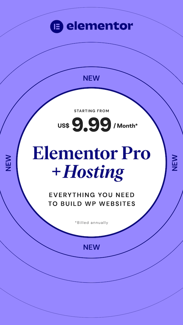 Elementor hosting ad