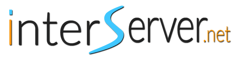 Logo for Interserver web hosting