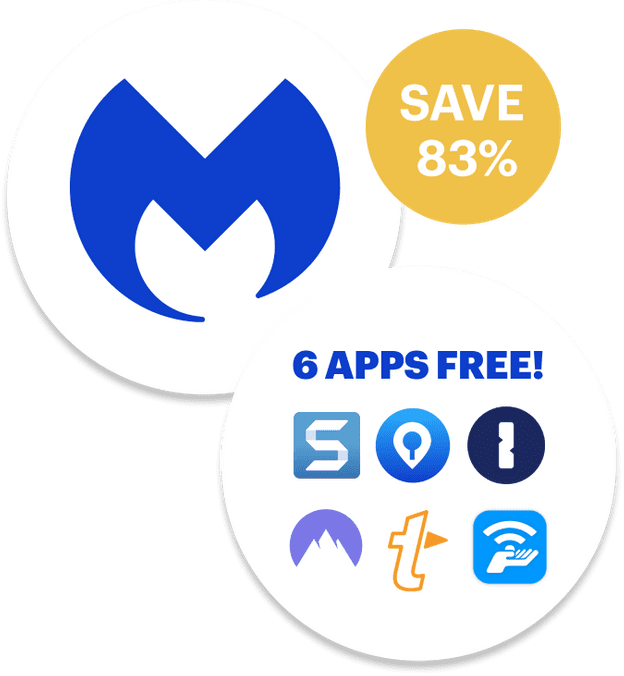 Malwarebytes save 83% 6 apps free