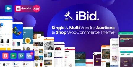 iBid - Multi Vendor Auctions WooCommerce Theme